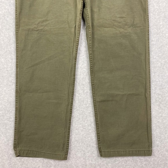 Imogene + Willie Pants Mens 38 (41x33) Olive Oliver Military Trouser Button Fly - Picture 3 of 13